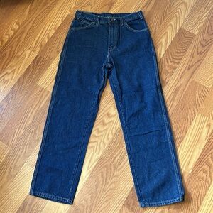 Dickies Men's Denim Blue Jeans 33 X 32 Five Pocket Straight Leg 100% Cotton
